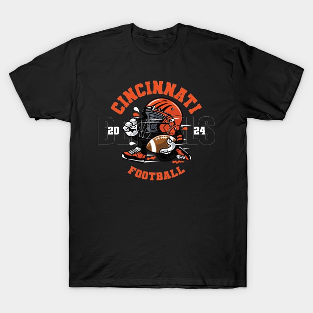 Cincinnati Football T-Shirt by Nagorniak